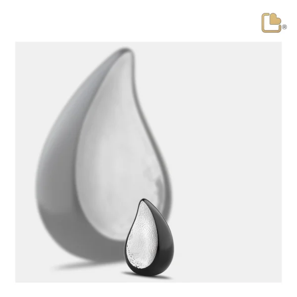 TearDrop™ - Black & Hammered Silver - Afbeelding 4