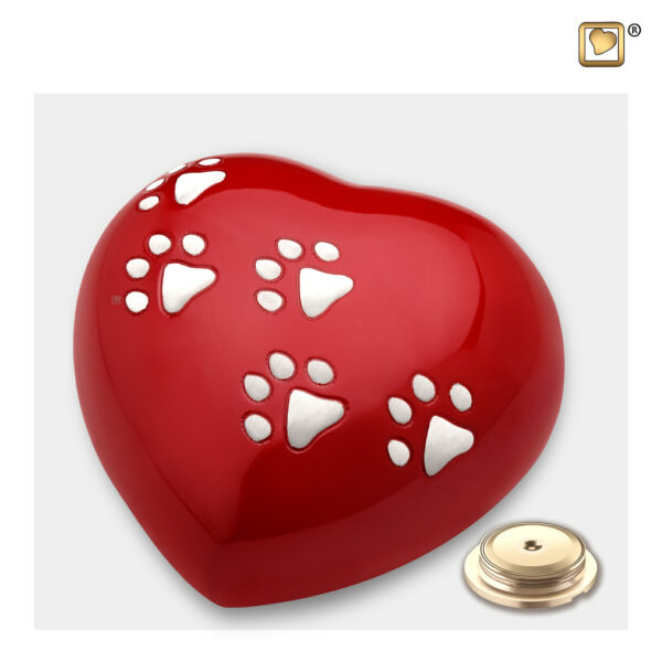 Heart Pet Multiple Paws - Red - Afbeelding 3