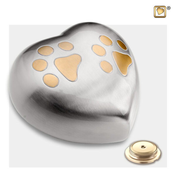 Heart Pet Double Paw - Silver - Afbeelding 2