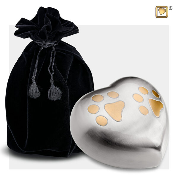 Heart Pet Double Paw - Silver - Afbeelding 3