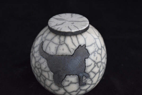 Katten-urn "Binkie" - Urnenatelier Unique