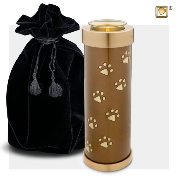 Pet Tealight Urn - Bronze - Afbeelding 3