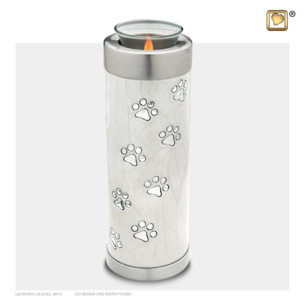 Pet Tealight Urn - White - Afbeelding 3