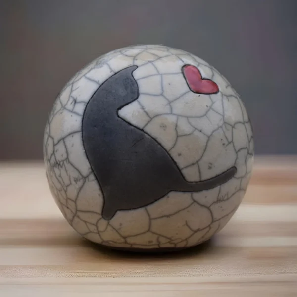 Katten-urn "Mickey" - Urnenatelier Unique - Afbeelding 3