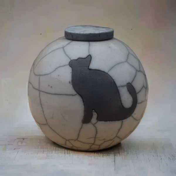 Katten-urn "Poekie" - Urnenatelier Unique