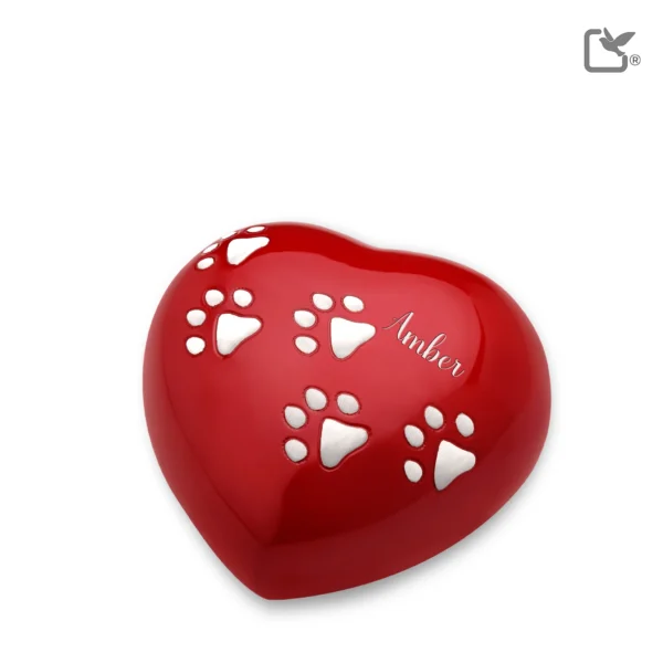 Heart Pet Multiple Paws - Red - Afbeelding 2