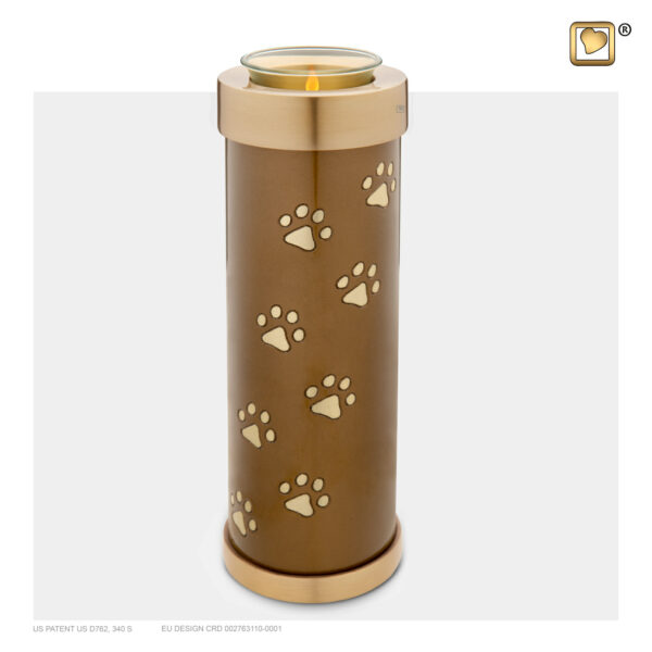 Pet Tealight Urn - Bronze - Afbeelding 2