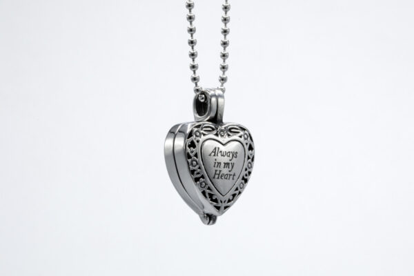 RVS Memory Locket "Always in my heart" - Afbeelding 4